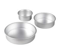 Ensemble de 3 moules g teaux ronds en aluminium Wilton de 8 pouces, 6 pouces et 4 pouces