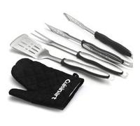 Ensemble de 3 outils pour grillades + gant - noir CGS134BLEU