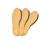 Ensemble de 3 Paires de Semelles de Chaussures en Carbone Pecari, Cuir de Mouton Tanné Végétal de Qualité Supérieure avec Charbon de Bois Activé, Élégant et Confortable, Kaps (Hommes 43 EUR)