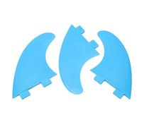 Ensemble de 3 palmes de planche de surf, palmes de surf en plastique et nylon bleu avec 30% de fibre de verre, palmes de planche de surf légères et durables pour planches