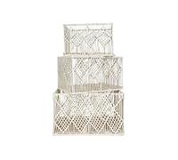 Ensemble de 3 Paniers Gigognes - ENKIS - ALTOBUY Beige