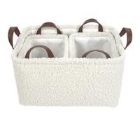 AltoBuy Ensemble de 3 Paniers Rangement Blanc Bouclette - INIUS