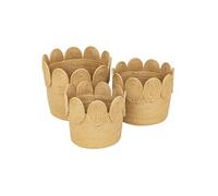 Ensemble De 3 Paniers Ronds - Beige Beige