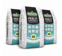 Ensemble de 3 paquets de perlite de jardin de 20 L pour le semis