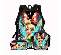 Ensemble de 3 petits sacs à dos Tiana, couleurs mélangées, tissu Oxford, lavable à la main, grande capacité, pour hommes et femmes, trajets quotidiens, Saint-Valentin, Nouvel An Noir