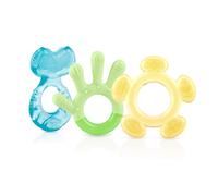 Ensemble de 3 pices de dentition apaisante Nuby en 3 tapes - Couleurs assorties