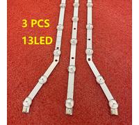 Ensemble de 3 pièces, bande rétro-éclairage, 13LED LED, pour modèles UN40H6203 UN40J6200 UE40H6203 UE40EH5300 D3GE-400SMB-R3 400SMA-R2 BN96-28767B 28766A Nipseyteko