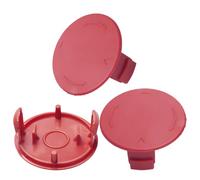 Ensemble de 3 pièces couvercles de bobine,Compatible avec Bosch AFS 23-37,Rouge,Capuchon de Tondeuse à Gazon Bobine de Remplacement