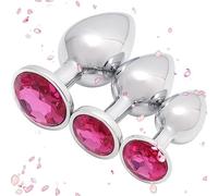 Ensemble De 3 PièCes D'EntraîNeur De Hanche En Acier Inoxydable, Accessoire D'Outil De Formation Portable - Accessoires D'éTirement - D-3 (Rouge Rose)