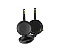 Ensemble de poêles - Monix - M481241 - 18-22-26 CM - Vert - Anti-adhésif - Tous feux