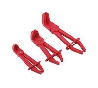 Ensemble de 3 pinces de serrage flexibles en plastique pour conduites d'eau et de carburant, outils essentiels pour le refroidissement des véhicules, réparation des systèmes de (Jaune)