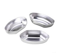 Ensemble de 3 plaques de cuisson à légumes pour cuisine - Compatible avec les cuisinières divisées et les pots à œufs - Cuisinière pour cuisson à la vapeur multi-aliments en acier inoxydable - Plateau