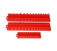 Ensemble de 3 plateaux organisateurs pour douilles, plateau de rangement pour outils de réparation automobile, support multifonction pour douilles avec marques de mesure, fabriqué