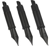 Ensemble De 3 Plumes Noires Pour Stylo Plume Hongdian (Fine, Extra Fine Et Bent Nib) Pour Les Séries Forêt Noire 1850, 1851,6013, 517s Et 517d
