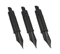 Ensemble de 3 Plumes Noires pour Stylo Plume Hongdian (Fine, Extra Fine et Bent Nib) pour les Séries Forêt Noire 1850, 1851，6013, 517S et 517D