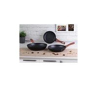 - Ensemble de 3 poêles à frire, collection Ebony Rosewood