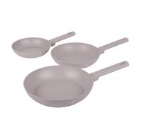 Berlinger Haus Jeu De Poêles Antiadhésives, Aluminium Forgé, Induction, Manche Ergonomique, Sans Pfoa, 20/24/28 Cm, Collection Taupe