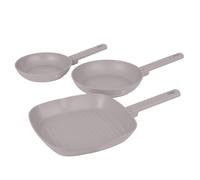 ENSEMBLE DE 3 POÊLES À FRIRE EN TITANE BERLINGER HAUS BH-8109 TAUPE