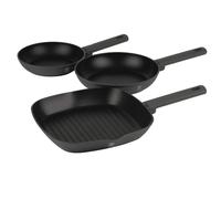 ENSEMBLE DE 3 POÊLES À FRIRE EN TITANE BERLINGER HAUS BH-8139 ANTHRACITE