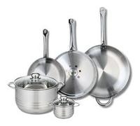 Ensemble de 3 Poêles de cuisson 24, 28 et 32 cm et 2 faitouts 12 et 24 cm Elo Profi Brillant Elo