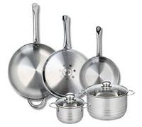 Elo Batterie cuisine 3 poêles 24/28/32 cm et 2 faitouts 14/20 cm