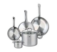 Ensemble de 3 Poêles de cuisson 24, 28 et 32 cm et 2 faitouts 14 et 26 cm Profi Citrin Elo
