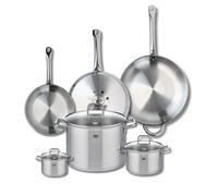 Ensemble de 3 Poêles de cuisson 24, 28 et 32 cm et 3 faitouts 12, 16 et 26 cm Profi Citrin Elo