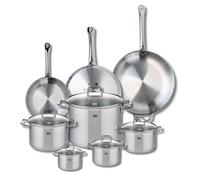 Ensemble de 3 Poêles de cuisson 24, 28 et 32 cm et 5 faitouts 12, 14, 16, 20 et 26 cm Elo Profi Citrin