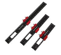 Ensemble de 3 règles à calcul T Track |Règle de marquage en alliage d'aluminium de haute précision pour le travail du bois |Traçage de type T et jauge carrée 160 mm / 200 mm / 300