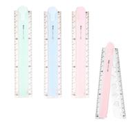 Ensemble de 3 Règles Pliables 30 cm en Plastique Souple - Multicolore, Idéal pour Écoliers et Professionnels, Accessoire de Papeterie Flexible et Durable