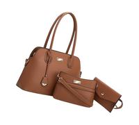Ensemble de 3 sacs à bandoulière spacieux en PU avec fermeture éclair à accès rapide, sous les bras souple et portefeuille pour femmes et filles, ensemble de sacs sous les bras en PU souple