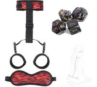 Ensemble de 3 sangles de yoga en nylon noir et rouge pour les mains, pour l'étirement des muscles du dos, avec accessoires fonctionnels
