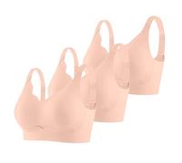 Ensemble de 3 Soutiens-Gorge de Sport sans Coutures pour Femme, Soutien-Gorge de Sport réglable, idéal pour Les Loisirs et l'entraînement à la Maison, Toutes Saisons