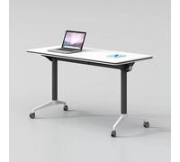 Ensemble De 3 Tables De Conférence Pliables, Table De Formation Mobile À Roulettes, Table De Réunion Roulante À Plateau Rabattable Pour Bureau, Salle De Réunion, Salle De Classe(3PCS-C.,120*40*74CM)