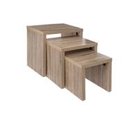 Ensemble de 3 tables gigognes naturel