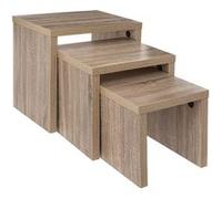 Ensemble de 3 tables gigognes naturel 5five Beige G