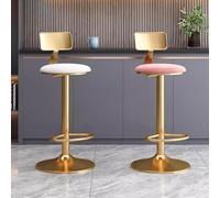 Ensemble de 3 tabourets de Bar Modernes en Velours avec Repose-Pieds et Pieds en métal. Pivotants à 360°, Ils sont Parfaits pour Les îlots de Cuisine et Les Restaurants. Capacité de Charge : 136 kg