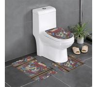 Ensemble de 3 Tapis de Salle de Bain Saints and Sinners, antidérapants, absorbants, épais et Confortables pour la Maison, Le Spa et l'hôtel