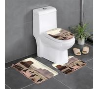 Ensemble de 3 Tapis de Salle de Bain Wild West Life, antidérapants, absorbants, épais et Confortables pour la Maison, Le Spa et l'hôtel