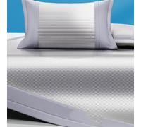 Ensemble de 3 tapis rafraîchissants Summer Ice Silk, surmatelas doux, lavable en machine et à l'eau, drap de lit for climatisation, parfait for une utilisation à la maison et en dortoir(A,180x200cm)