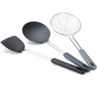 Joseph Joseph – Ensemble d'ustensiles pour wok Nest Fusion – 3 pièces inox et silicone, sans BPA