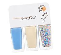Ensemble de 3 vernis à ongles à base de vernis, faciles à décoller, séchage rapide, couleurs vibrantes, pour femmes, idéal pour Halloween, les fêtes et les rendez-vous - T13