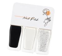 Ensemble de 3 vernis à ongles à base de vernis, faciles à décoller, séchage rapide, couleurs vibrantes, pour femmes, idéal pour Halloween, les fêtes et les rendez-vous - T13