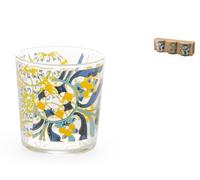 Ensemble De 3 Verres Décorés Faenza Cl. 35