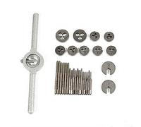 Ensemble de 31 pièces de taraud, M1.0-M2.5 en acier rapide et métrique, tarauds et filières, bouchons filetés, outils de taraudage