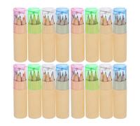 Ensemble De 32 Crayons de Couleur en Tube avec Taille-crayon Mini pour | Bois Colorés Rangés Ensemble, Format Pratique pour Parents et Élèves, Adaptés aux Coloriages, Carnets de Croquis et Voyages