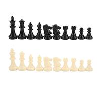 Ensemble de 32 pièces d'échecs magnétiques, pièces de Jeux de société Portables en Plastique, pièces de Figurines lestées pour Jeu d'échecs pour Adultes, Outil de Divertissement