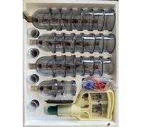 Ensemble de 32 ventouses chinoises d'aspiration sous vide Kit hijama cupping thérapie avec Tête Magnétique