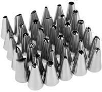 Ensemble De 35 Douilles À Douille En Acier Inoxydable Pour La Décoration De Gâteaux ¿ Douilles Durables Et Polyvalentes Pour Tous Les Niveaux De Compétence