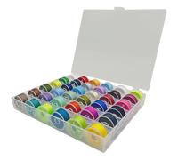 Ensemble de 36 Bobines de Fil à Coudre pour Machine à Coudre avec Aiguilles, Ciseaux et Règle de Mesure Souple - Compatible avec Janome, Brother, Babylock, Kenmore et les Machines à Coudre Singer